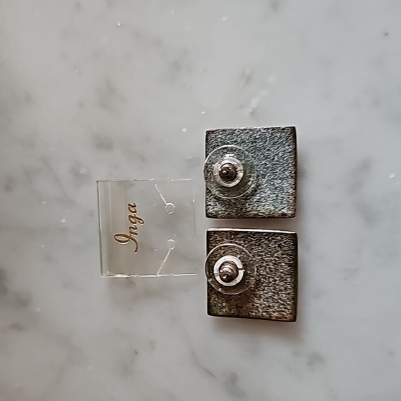 Inga enamel earrings - Picture 2 of 2